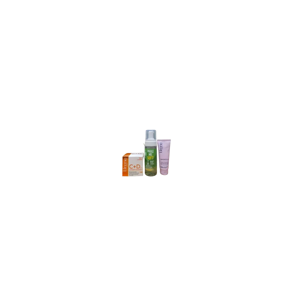 LIRENE CREME C+D PEAU MIXTE A GRASSE + MOUSSE NETTOYANTE VIT C + CR...