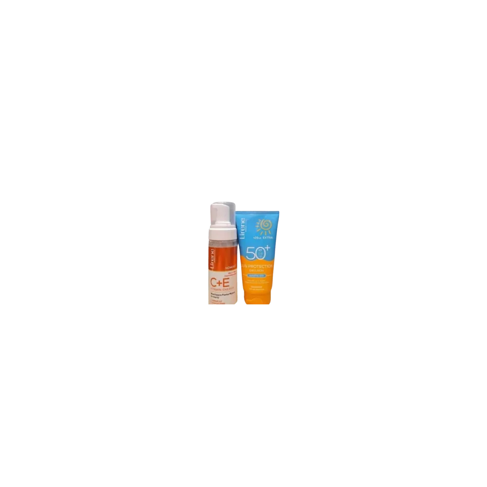 LIRENE PACK EMULSION SPF50+ +MOUSSE NETTOYANTE ECLAIRCISSANTE pour ...