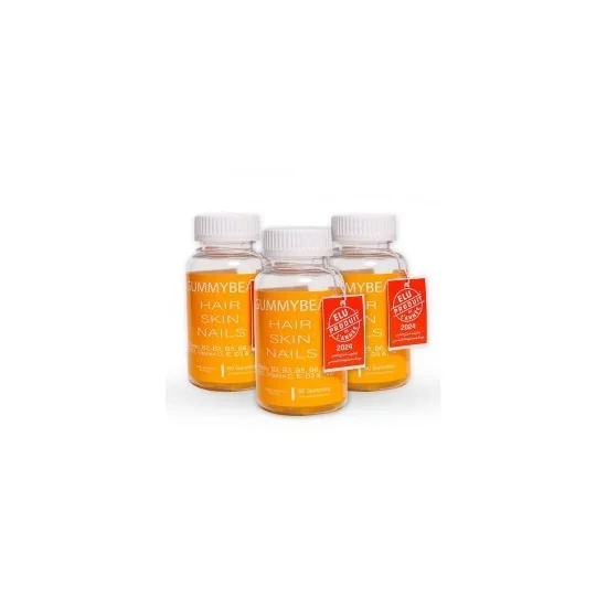 GUMMYBEAR Hair Skin et Nails, 60 Gummies lot de 3 pour Accueil