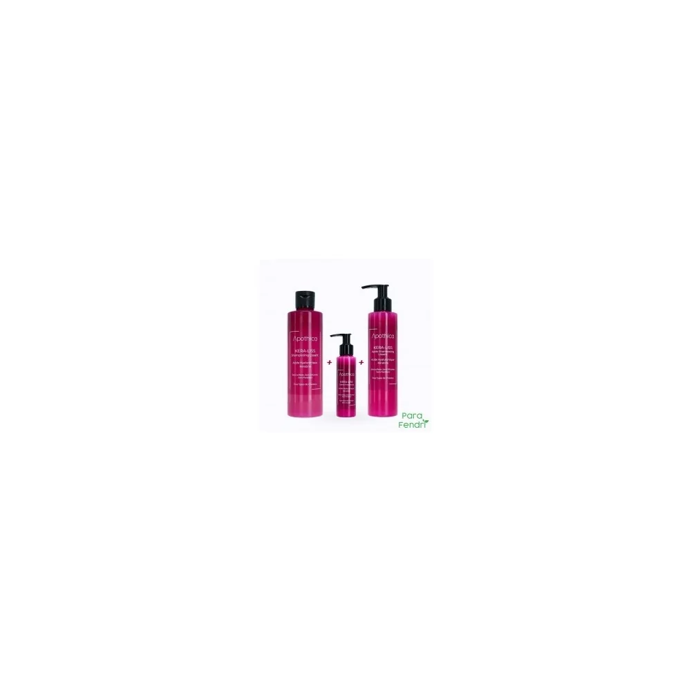 APOTHICA PACK KERA LISS SHAMPOING LISSANT + APRÈS SHAMPOING + CRÈME...
