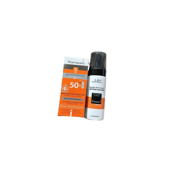 PACK PHARMACERIS ECRAN INVISIBLE + LRP MOUSSE NETTOYANTE VIT C pour...