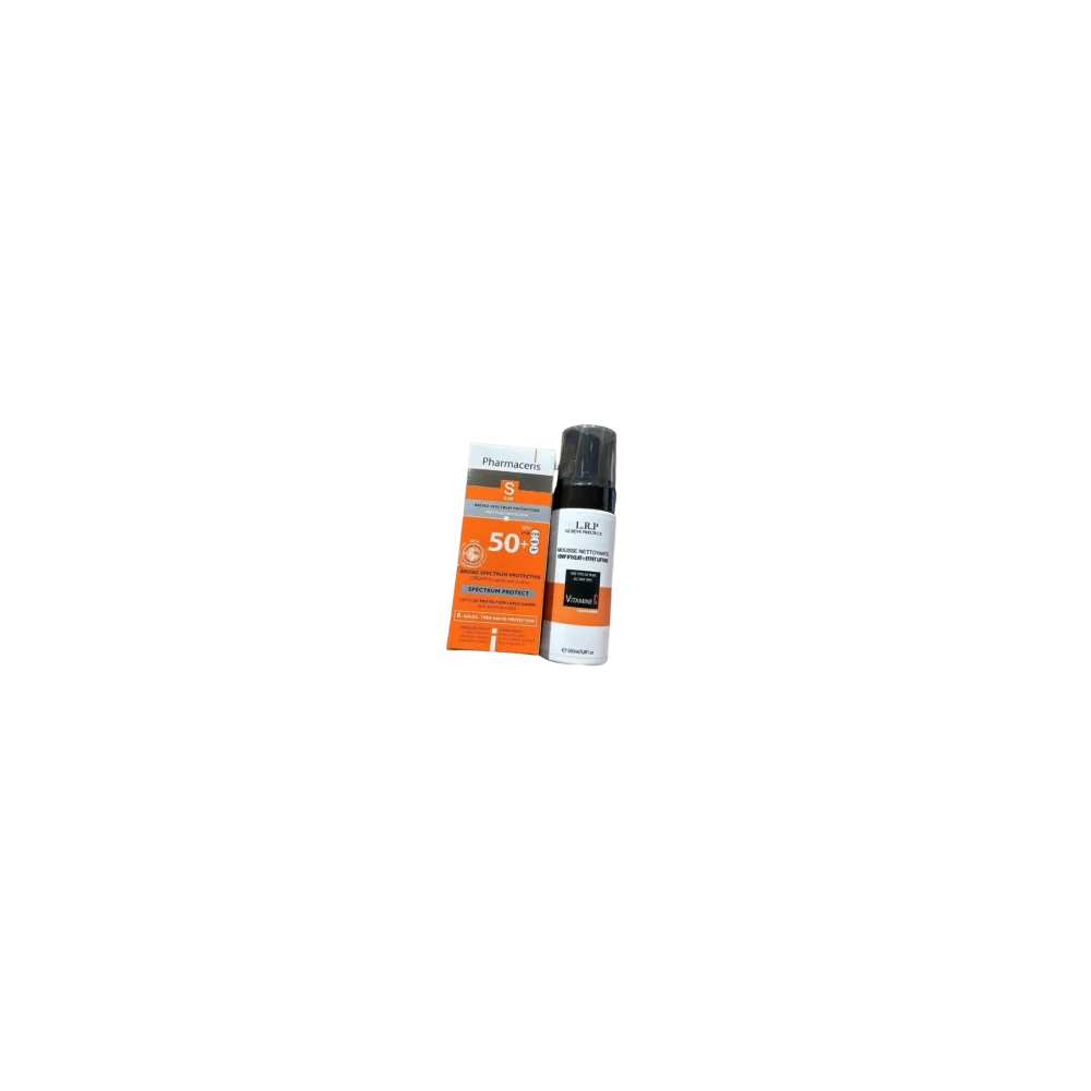 PACK PHARMACERIS ECRAN INVISIBLE + LRP MOUSSE NETTOYANTE VIT C pour...