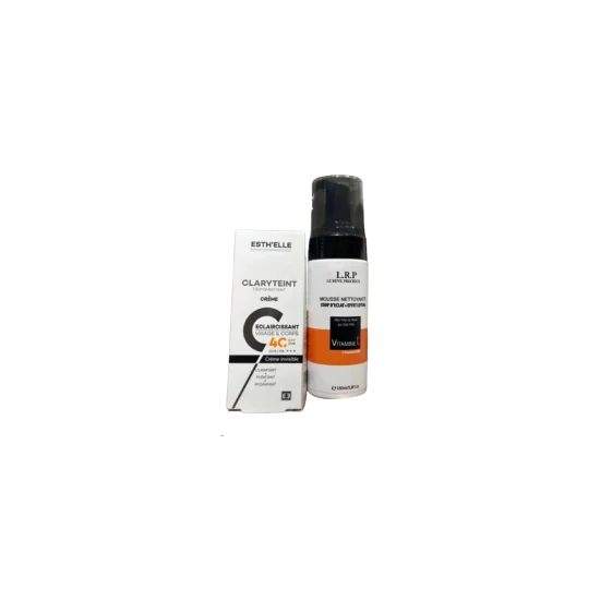 PACK LRP MOUSSE NETTOYANTE VIT C + ESTHELLE CLARYTEINT ECRAN INVISI...