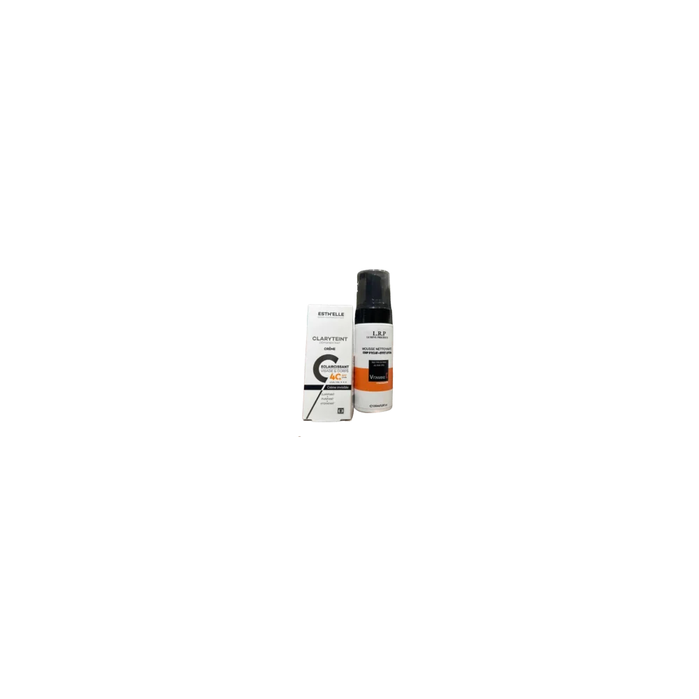 PACK LRP MOUSSE NETTOYANTE VIT C + ESTHELLE CLARYTEINT ECRAN INVISI...