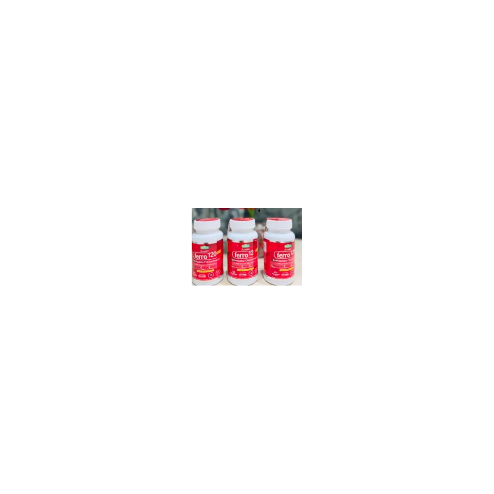 PACK 3 BOITES FERRO 120 COMPLEMENTS ALIMENTAIRES FER + VIT C +B pou...