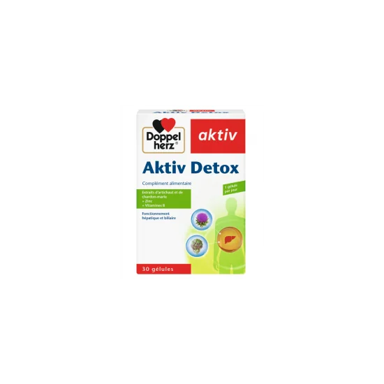 AKTIV DETOX 30 GELULES pour Compléments Alimentaires