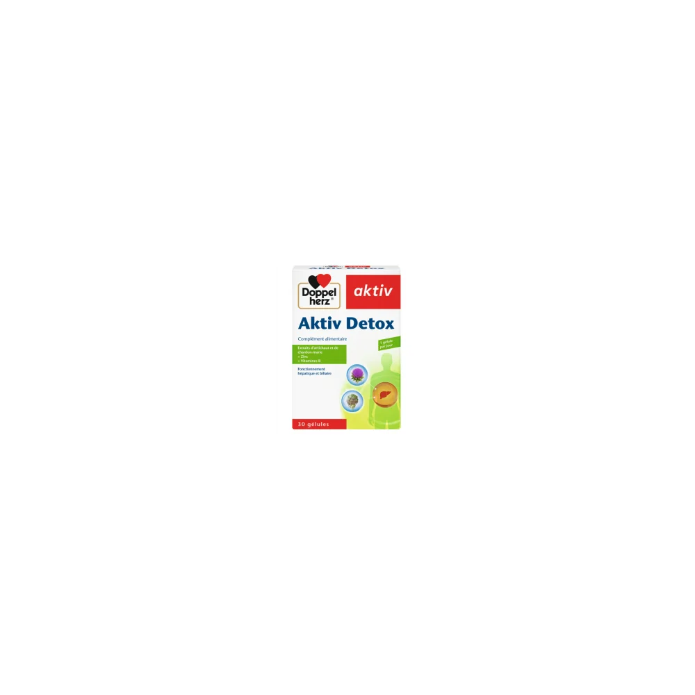 AKTIV DETOX 30 GELULES pour Compléments Alimentaires