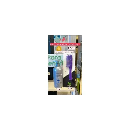 PROMO SHAMPOOING BYPHASSE BOUCLES RESSORTS + PEIGNE CHEVEUX pour Fe...