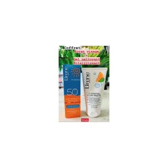 COFFRET LIRENE ECRAN VISAGE + GEL NETTOYANT ECLAIRCISSANT pour Femmes