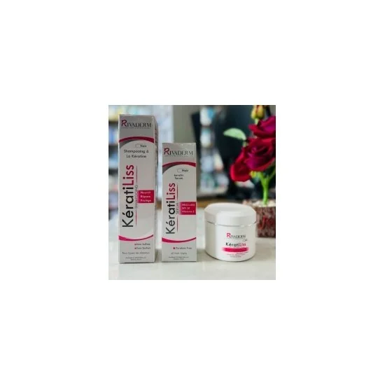 COFFRET RIVADERM KERATILISS SHAMPOING 200ML+ SERUM 50ML+ MASQUES 15...