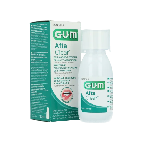 GUM AFTACLEAR BAIN DE BOUCHE FLACON 120 ML pour Beauté