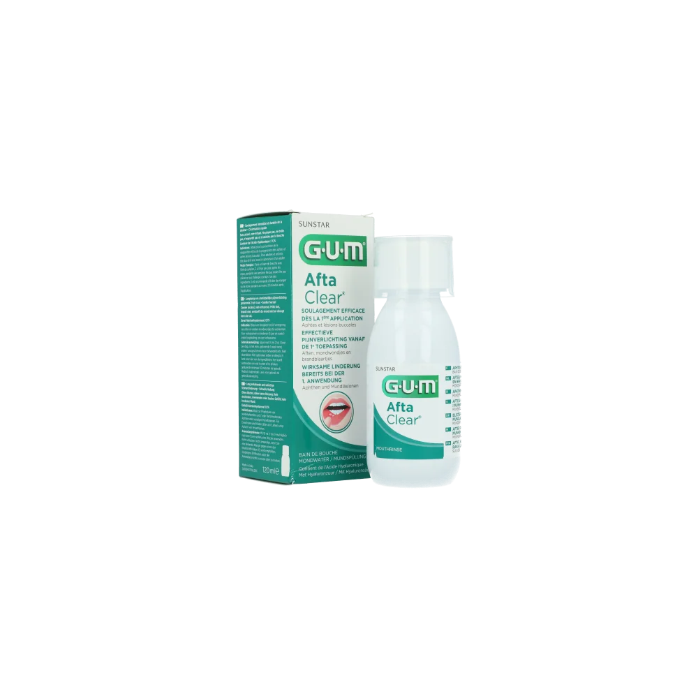 GUM AFTACLEAR BAIN DE BOUCHE FLACON 120 ML pour Beauté