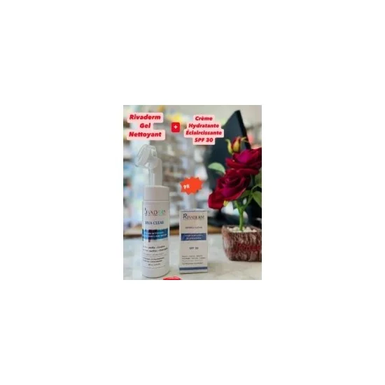 COFFRET RIVADERM MOUSSE NETTOYANTE + CREME HYDRATENTE pour Femmes