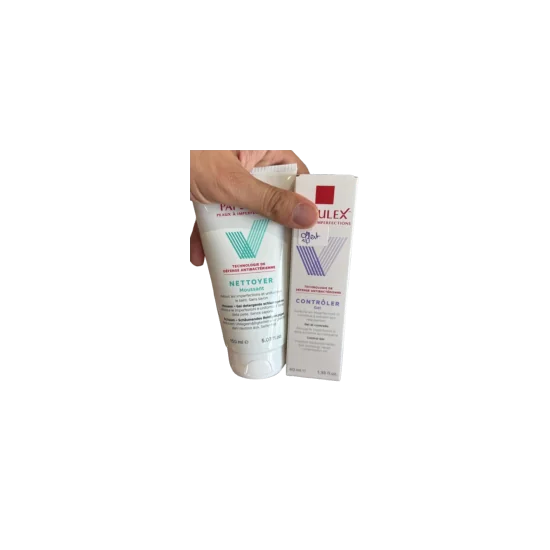 PAPULEX GEL NETTOYANT + PAPULEX GEL STOP ACNE pour Accueil