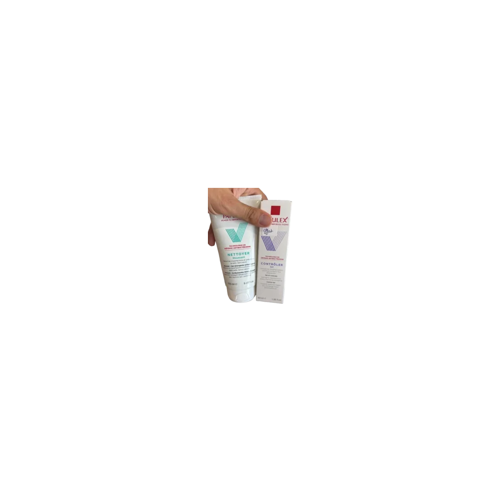 PAPULEX GEL NETTOYANT + PAPULEX GEL STOP ACNE pour Accueil
