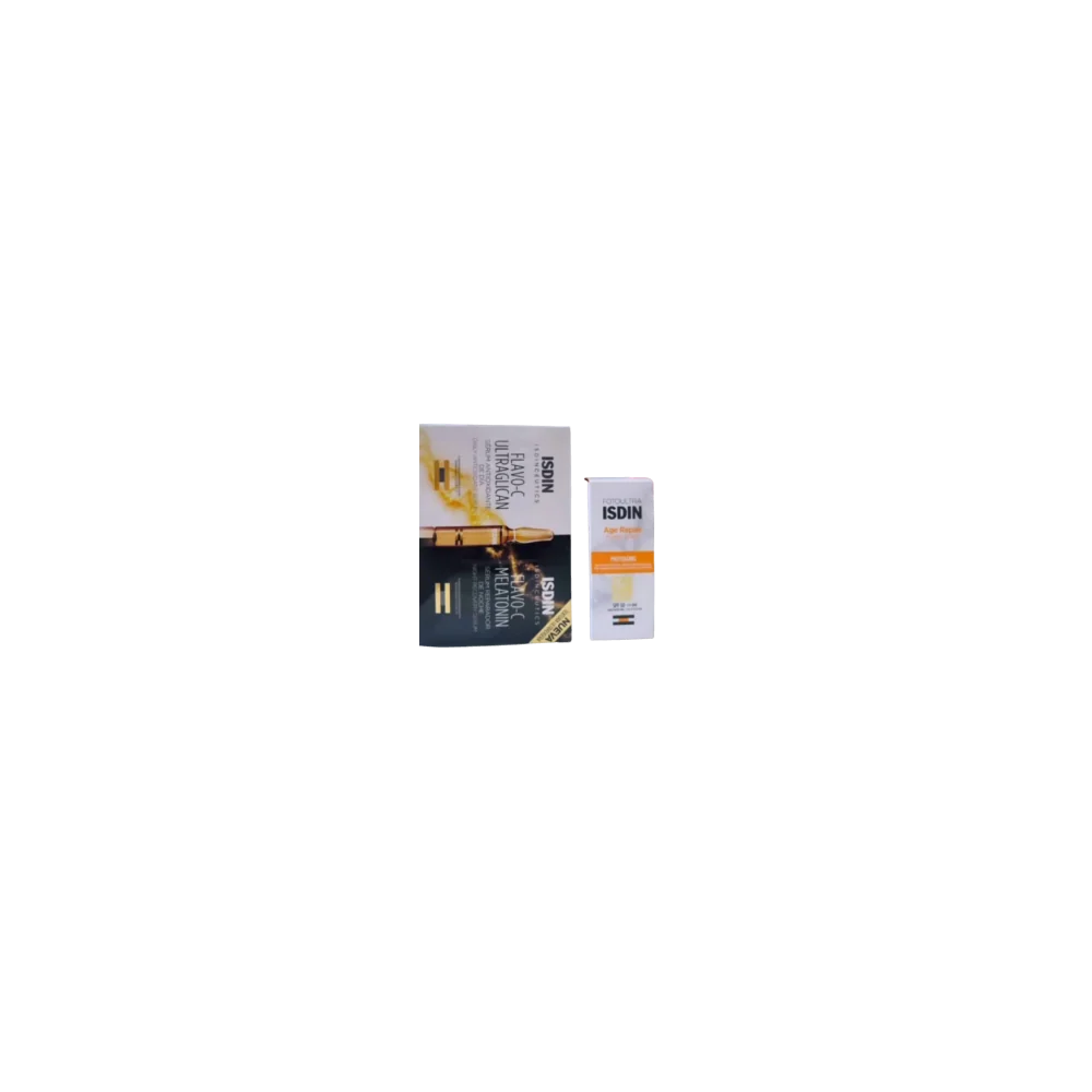ISDIN FLAVO-C JOUR ET NUIT + ISDIN ECRAN AGE REPAIR pour Accueil