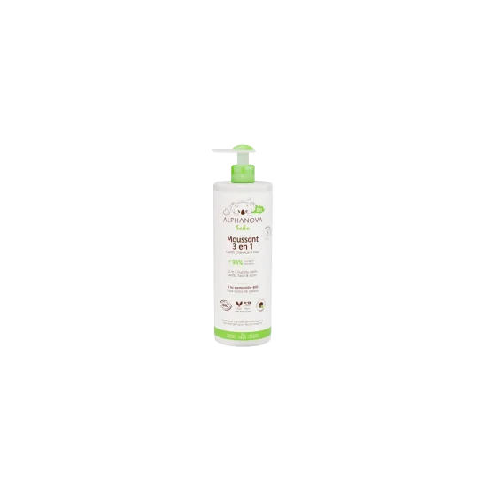 ALPHANOVA - MOUSSANT 3 EN 1 CORPS, CHEVEUX ET BAIN MOUSSANT 400ML p...