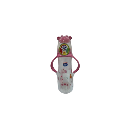 BABY PUR - BIBERON STANDARD AVEC COUVERCLE GIRAFE ET ANSES 250ML po...