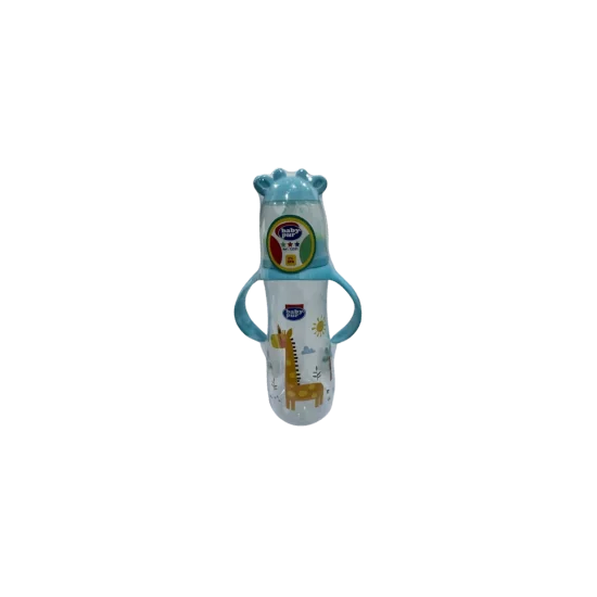 BABY PUR - BIBERON STANDARD AVEC COUVERCLE GIRAFE ET ANSES 250ML po...