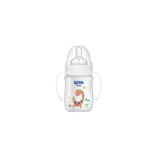WEE BABY - BIBERON COL LARGE PP AVEC POINGEE 0-6MOIS 150 ML pour Ma...