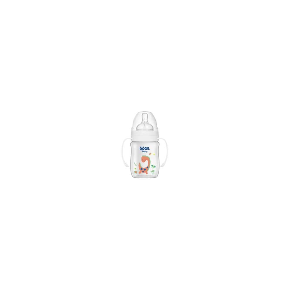 WEE BABY - BIBERON COL LARGE PP AVEC POINGEE 0-6MOIS 150 ML pour Ma...
