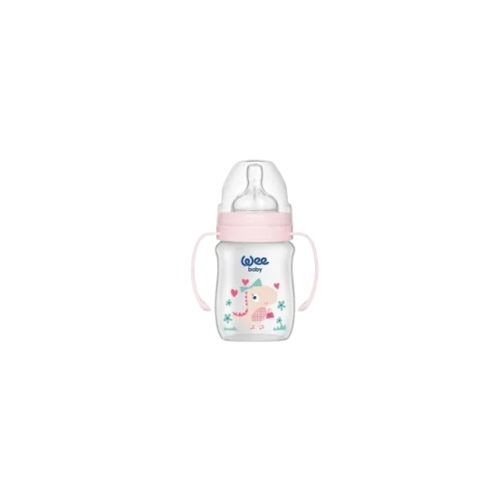 WEE BABY - BIBERON COL LARGE PP AVEC POINGEE 0-6MOIS 150 ML pour Ma...