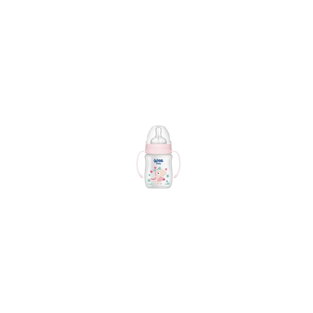 WEE BABY - BIBERON COL LARGE PP AVEC POINGEE 0-6MOIS 150 ML pour Ma...