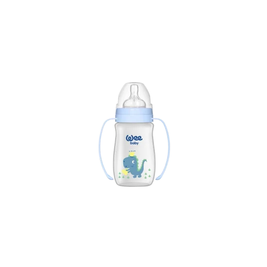 WEE BABY - BIBERON COL LARGE PP AVEC POINGEE 0-6MOIS 150 ML pour Ma...