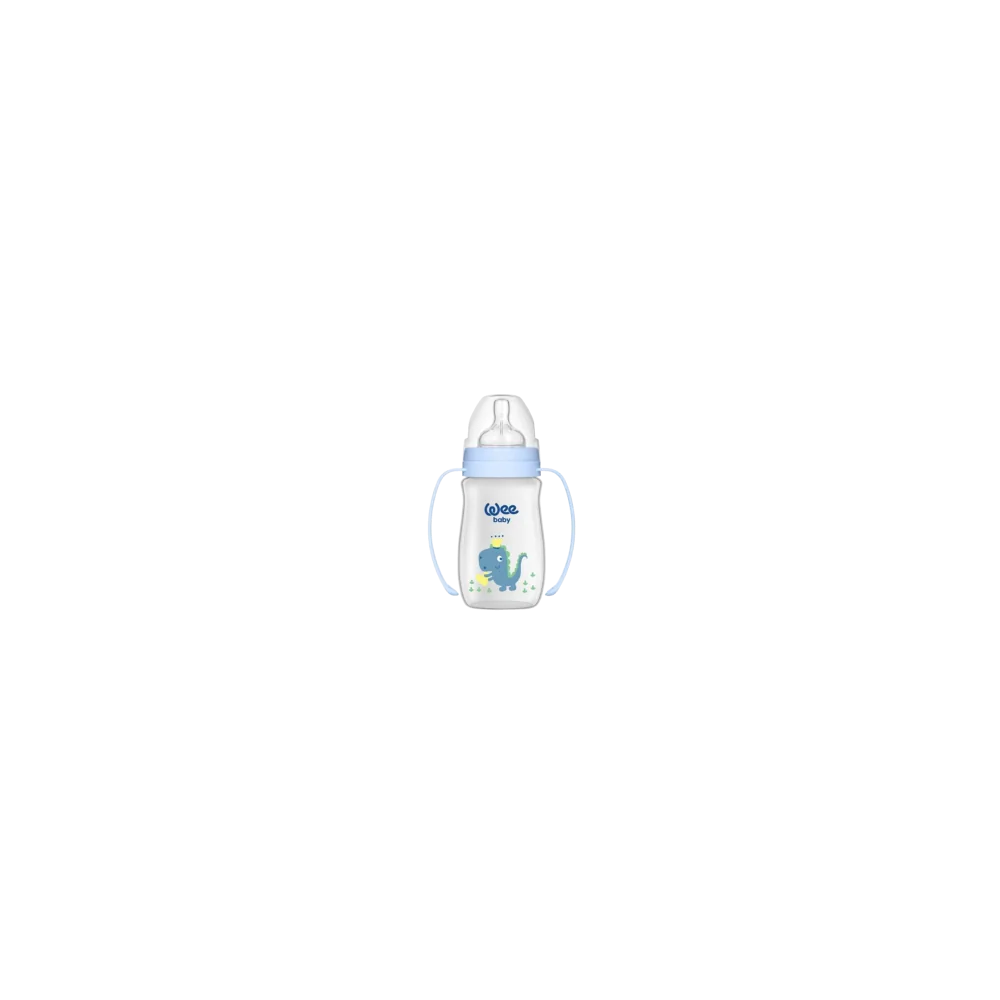 WEE BABY - BIBERON COL LARGE PP AVEC POINGEE 0-6MOIS 150 ML pour Ma...