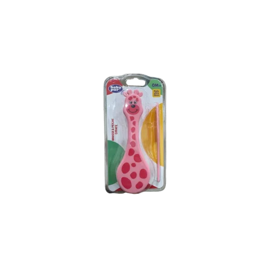 BABY PUR - BROSSE ET PEIGNE GIRAFE +0MOIS pour Maman et bébé