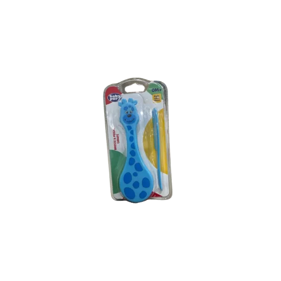 BABY PUR - BROSSE ET PEIGNE GIRAFE +0MOIS pour Maman et bébé