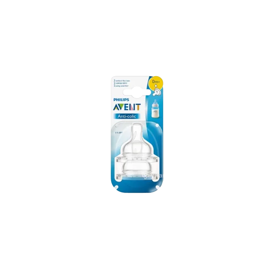 AVENT - LOT DE 2 TETINES CLASSIC+ ANTI COLIC +0MOIS pour Maman et bébé