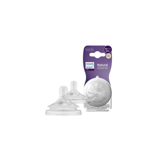 AVENT - LOT DE 2 TETINES NATURAL RESPONSE +0MOIS pour Maman et bébé