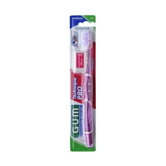 GUM Brosse à Dents Technique Pro Medium 528 pour Beauté