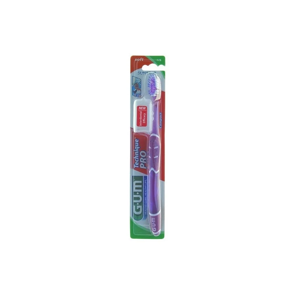 GUM Brosse à Dents Technique Pro Souple 525 pour Beauté