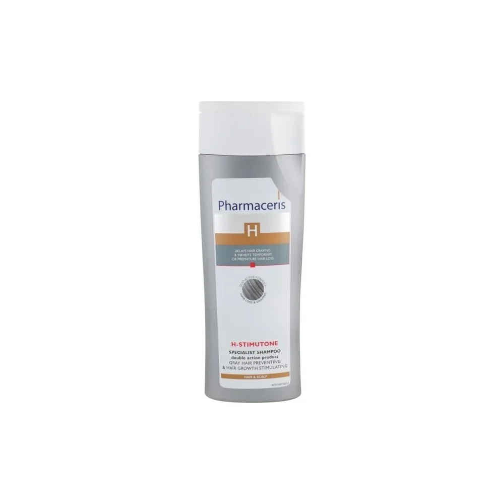 PHARMACERIS H SHAMPOOING H-STIMUTONE ANTI-CHEVEUX GRIS Et ACCÉLÉRAT...