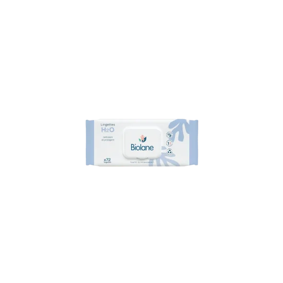 BIOLANE - LINGETTES BEBE H2O 72 PIECES pour Maman et bébé