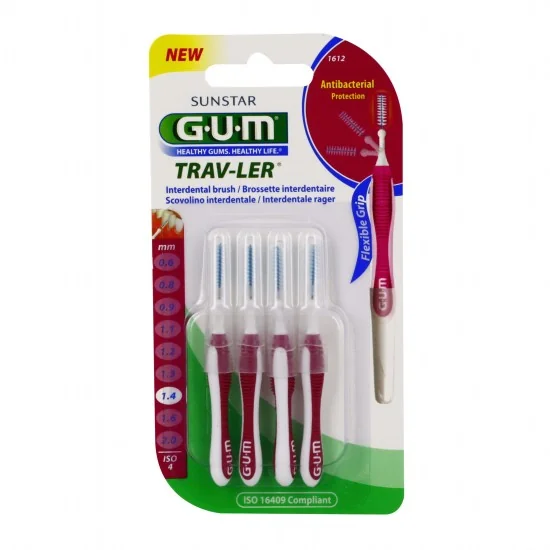 GUM BROSSETTES 1612 TRAV-LER X4 - 1.4 MM pour Beauté