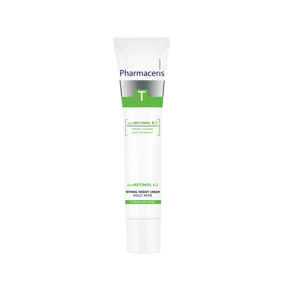 PHARMACERIS T CRÈME DE NUIT pureRETINOL 0.3 ANTI-ACNE 40ML pour Beauté