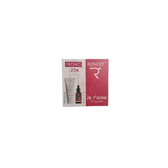 COFFRET SAINT VALENTIN - RONCEY - GEL NETTOYANT CLAIRSKIN ECLAIRCIS...