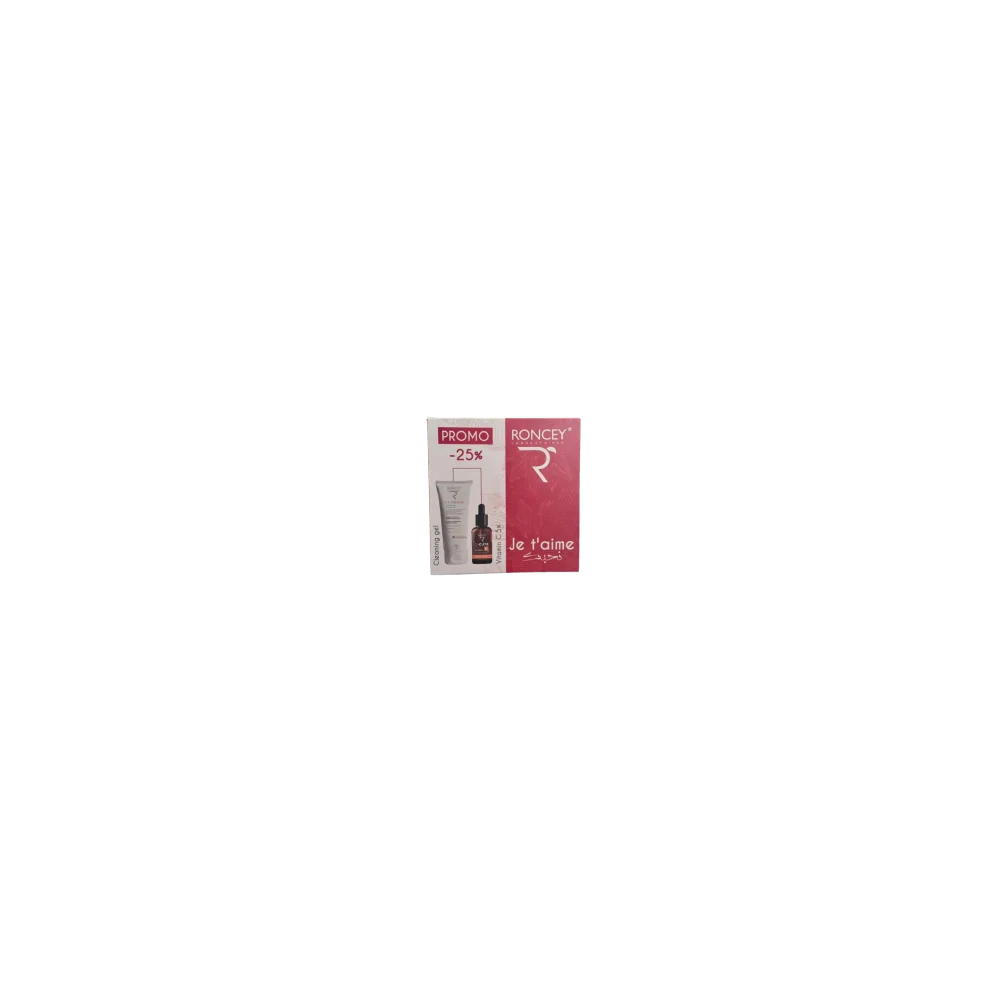 COFFRET SAINT VALENTIN - RONCEY - GEL NETTOYANT CLAIRSKIN ECLAIRCIS...