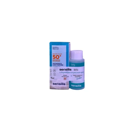 PACK- SENSILIS - SENSITIVE SKIN WATER FLUID TEINTE SP50+ 40ML+GEL C...