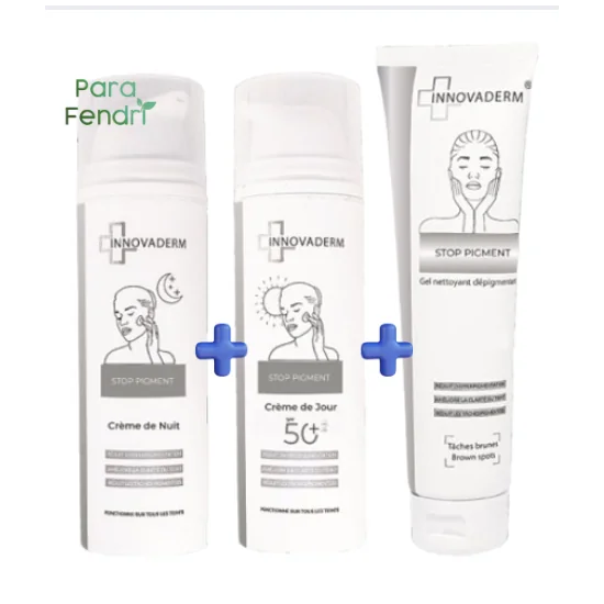 PACK INNOVADERM ANTI TACHES - GEL NETTOYANT + CREME DE JOUR SPF 50+...