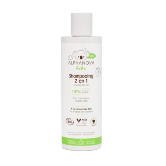 ALPHANOVA - SHAMPOING BEBE BIO 2EN1 TOUS TYPES DE CHEVEUX 200ML pou...