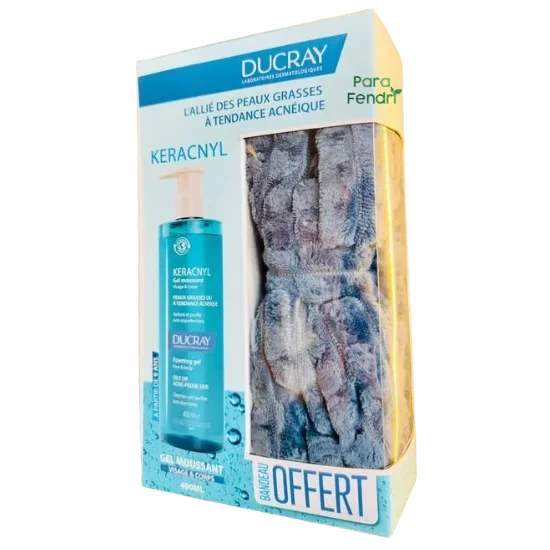 DUCRAY - GEL KERACNYL 400ML + BANDEAU OFFERT pour Accueil