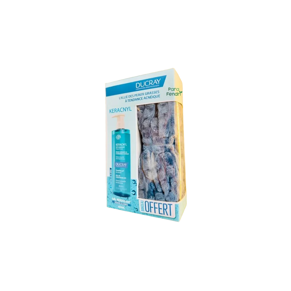 DUCRAY - GEL KERACNYL 400ML + BANDEAU OFFERT pour Accueil