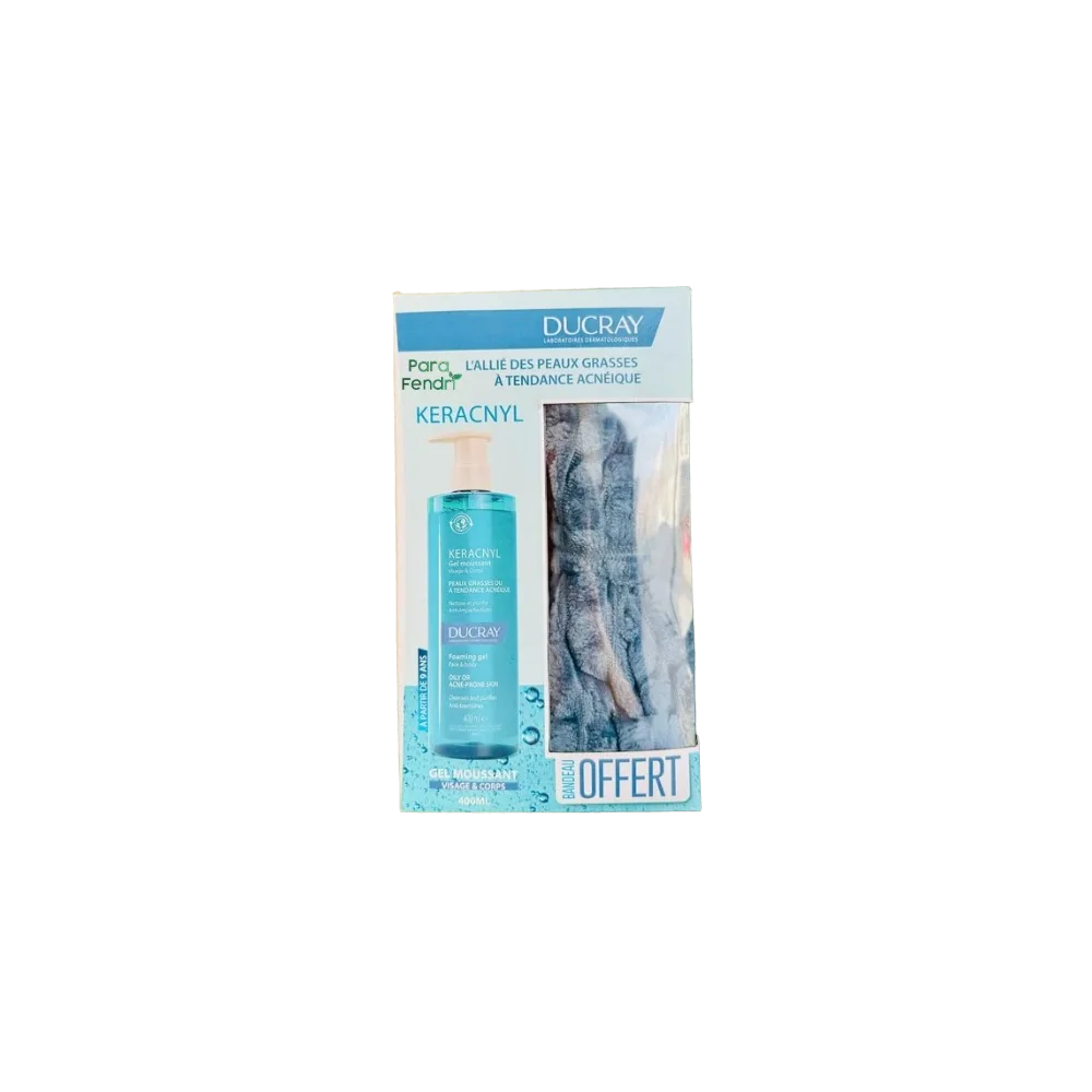 DUCRAY - GEL KERACNYL 400ML + BANDEAU OFFERT pour Accueil