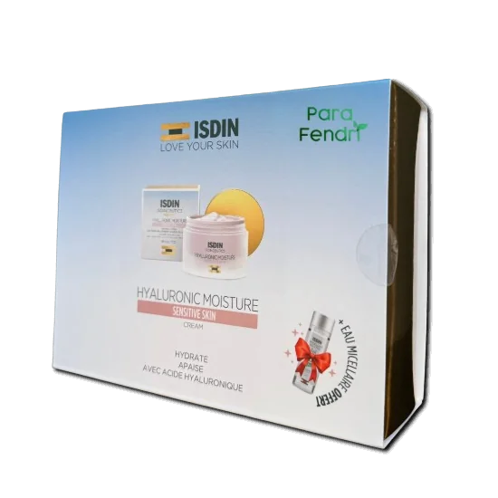 ISDIN - COFFRET : CREME HYDRATANTE PEAUX SENSIBLES 50G + EAU MICELL...