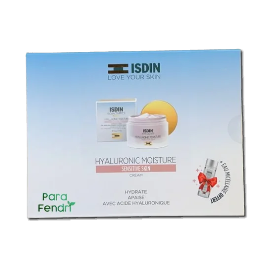 ISDIN - COFFRET : CREME HYDRATANTE PEAUX SENSIBLES 50G + EAU MICELL...