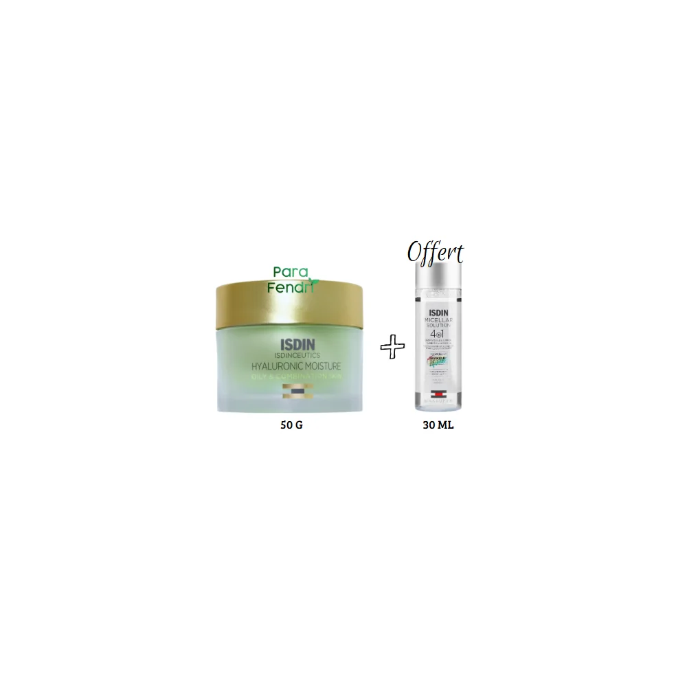 ISDIN - COFFRET : CREME HYDRATANTE PEAUX GRASSES ET MIXTE 50G + EAU...